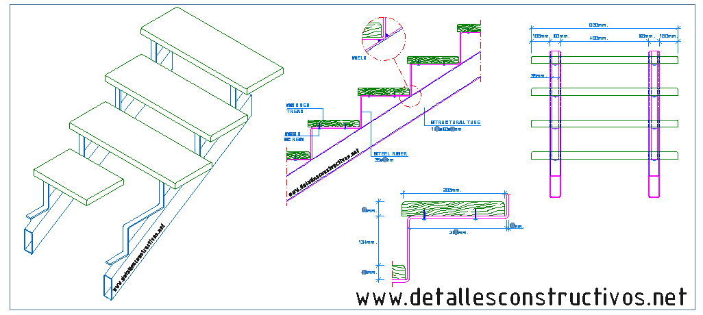 Stair Structural Detail  STAIRS  detallesconstructivos net